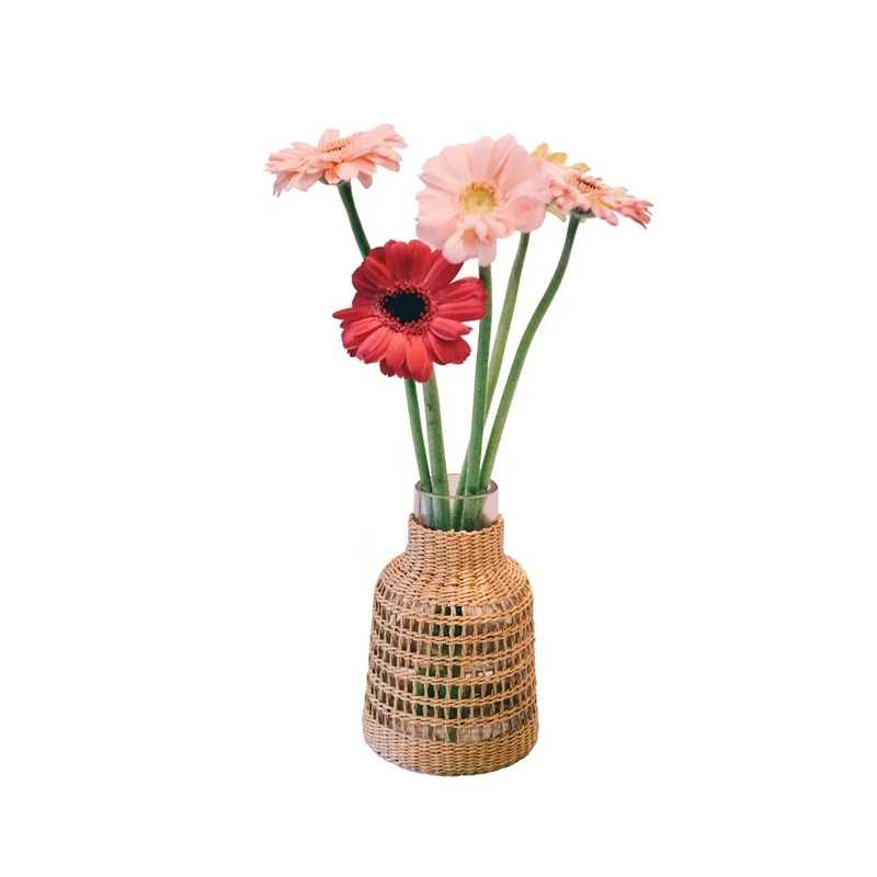 
New Collection Natural straw seagrass wicker rattan DECOR VASES 