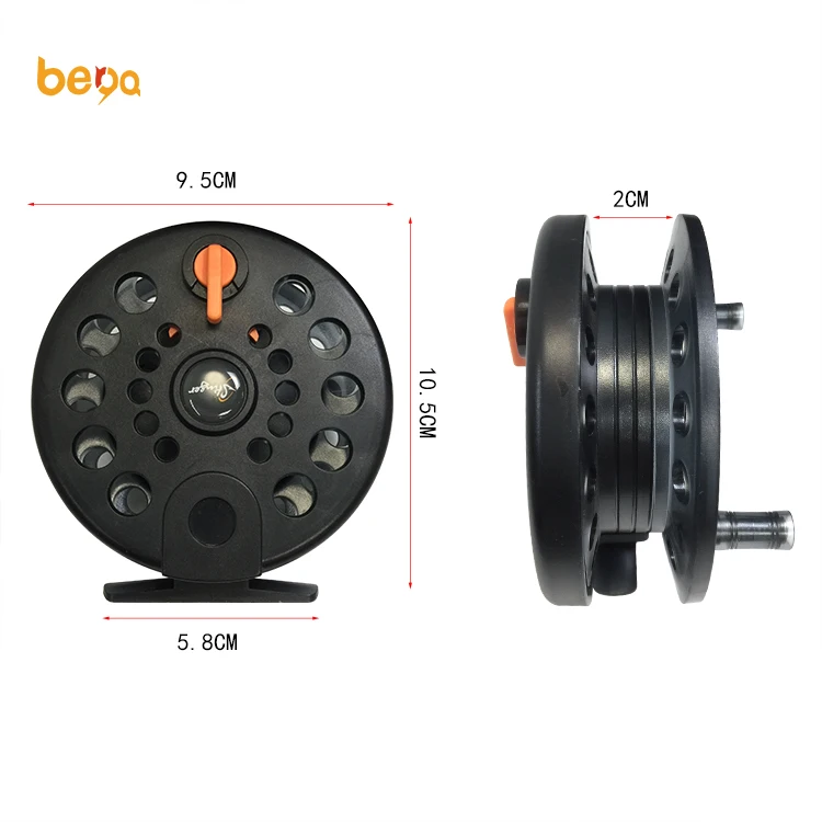 XS wholesale high quality mini plastic fishing tackle fiahing gear ice winter fishing reel 4.5cm/6cm