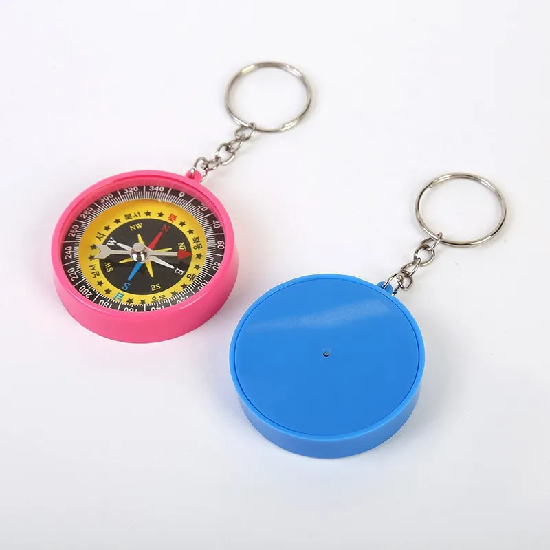 Mini Keychain Compass Outdoor Promotional Bulk Kid Toys Compass School compass