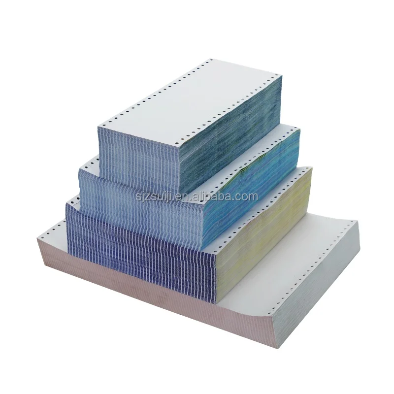 Ply 3 Customize 2-Ply Carbon Rame Layers 50Gsm 2Part Duplicate Sheet 55 Gsm 4 Computer Triplicate 1Ply  Carbonless Record Paper