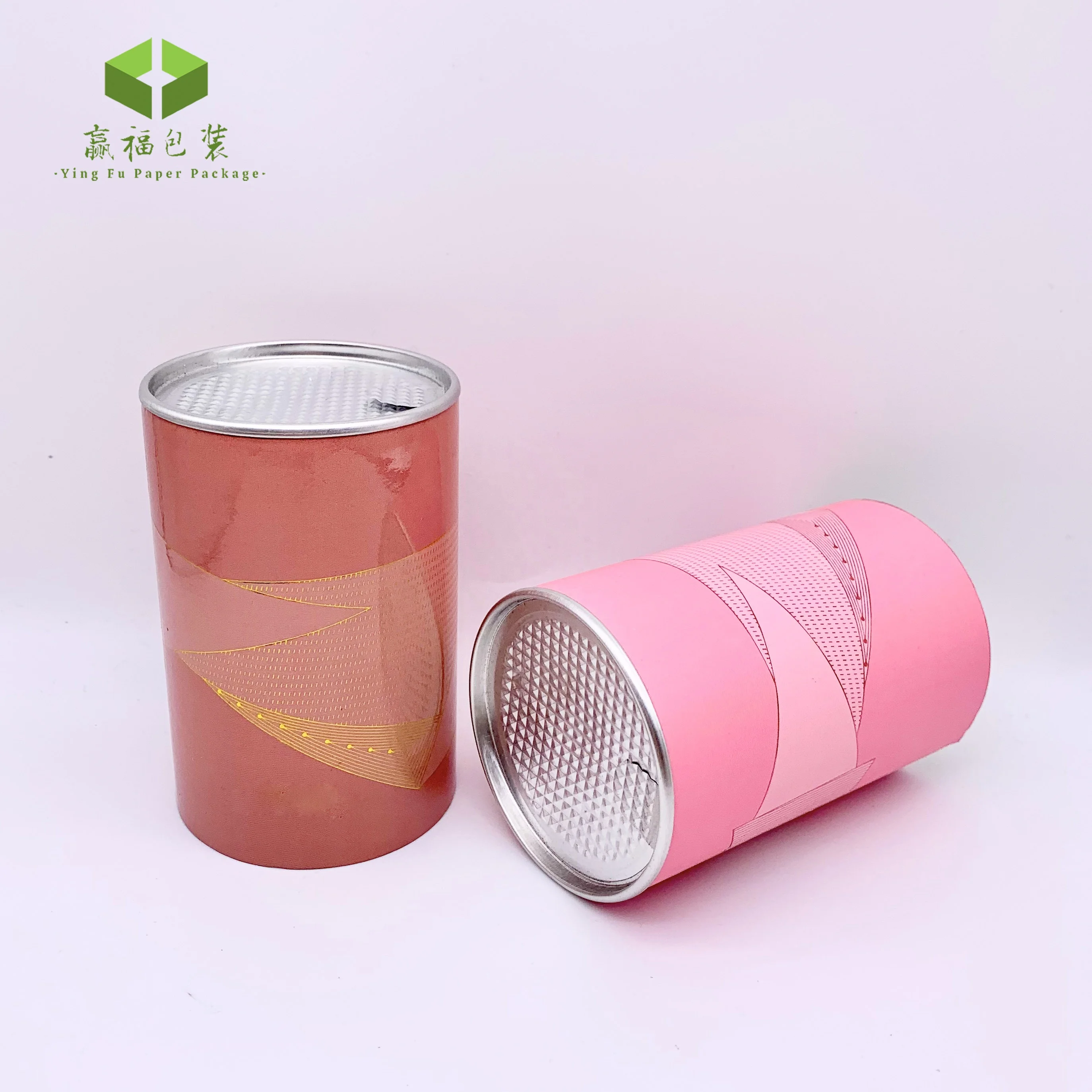 Metal lid easy peel off end lid aluminum foil sealer for food can round paper packaging box tea container box tube cylinder