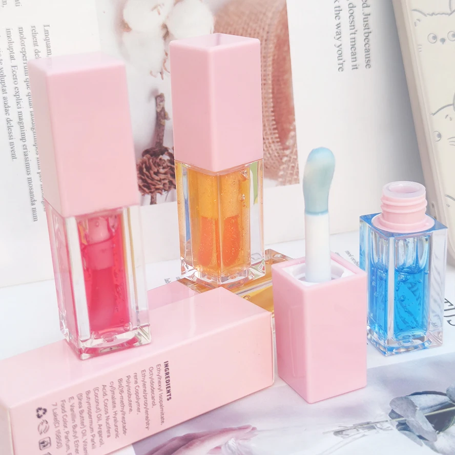 Best Selling Lip Balm Private Label Good Smell Organic Moisturizer Fruit Lip Plumper Long Lasting Non Sticky Lip Oil