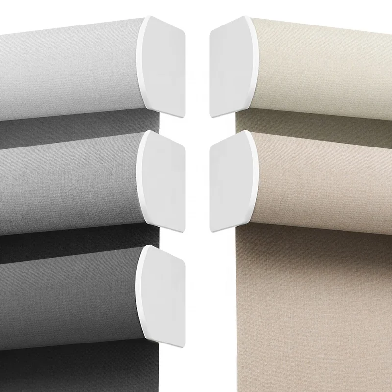 Factory Supply Custom Size Indoor Blackout Day And Night Manual Window Dual Roller Blinds Shades Mechanism