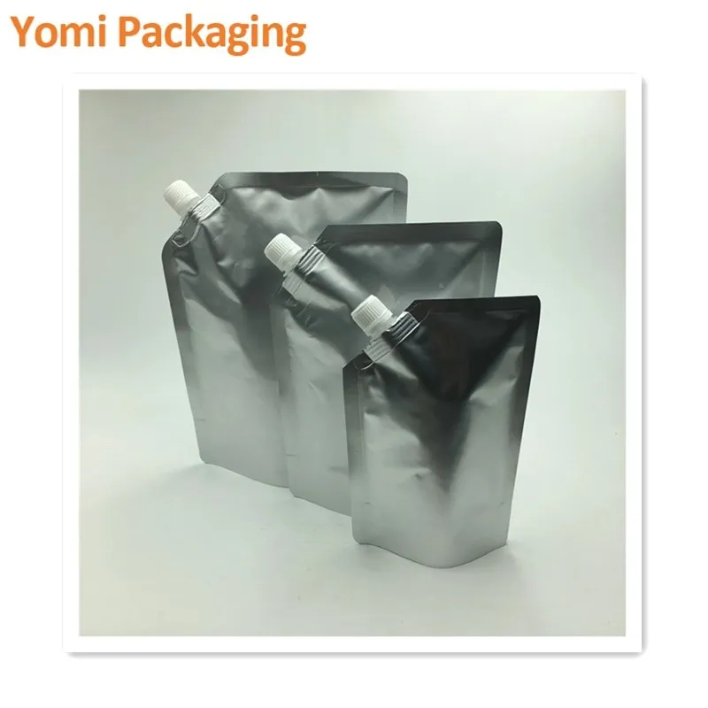Reusable Food Grade Antistatic Aluminum Foil Aseptic Water Spout Pouch Bag Doypack