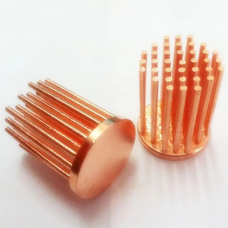 Custom High Quality Copper Pin Fin Heat sink Raspberry pi Clip Heatsink Dense Stacked Heatsink