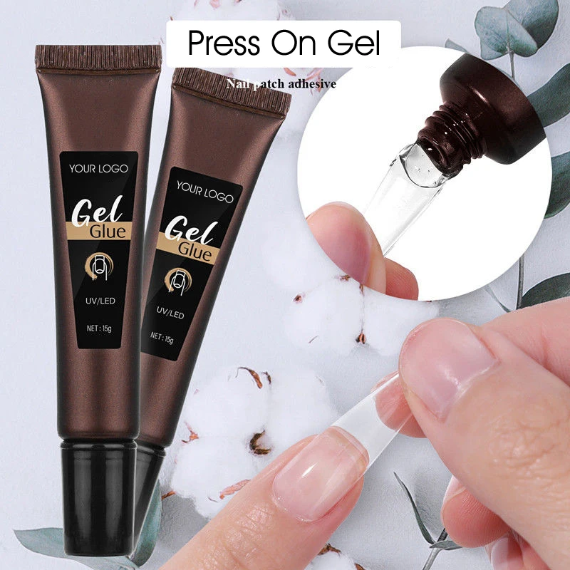 Hanyinails Nail Kit Professional Press On Gel Quick Building Extend Gel Tool False Nails Tips Glue Gel