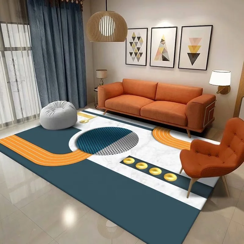 Золотистые серые напольные коврики, современные Лоскутные абстрактные мягкие