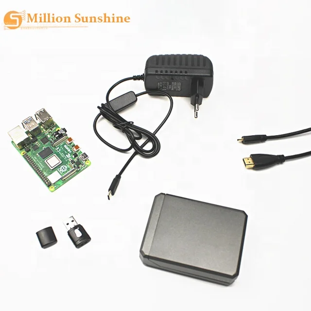 Raspberry Pi 4 Model B 2GB/4GB/8GB RAM +Argon NEO Aluminum Case + Power Adapter + 32/64 GB SD Card