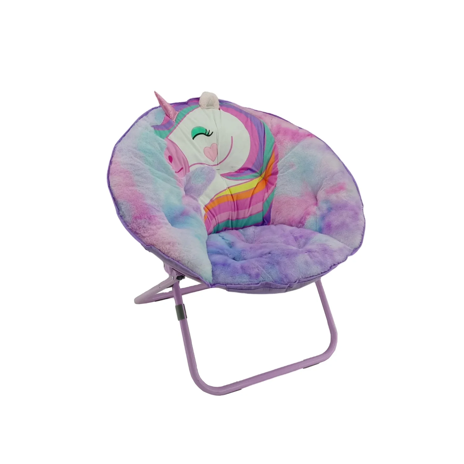 Portable steel tube comfortable garden lounger camping chair wholesale lazy soft folding rmoon chair