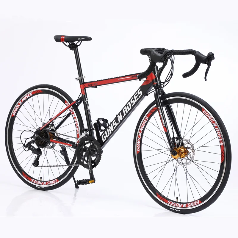 Racing Bike Aluminum Alloy 27 speed roadbike for adult/carbon gravel bike 700*23C carbon road bike disc brake with 21 speed