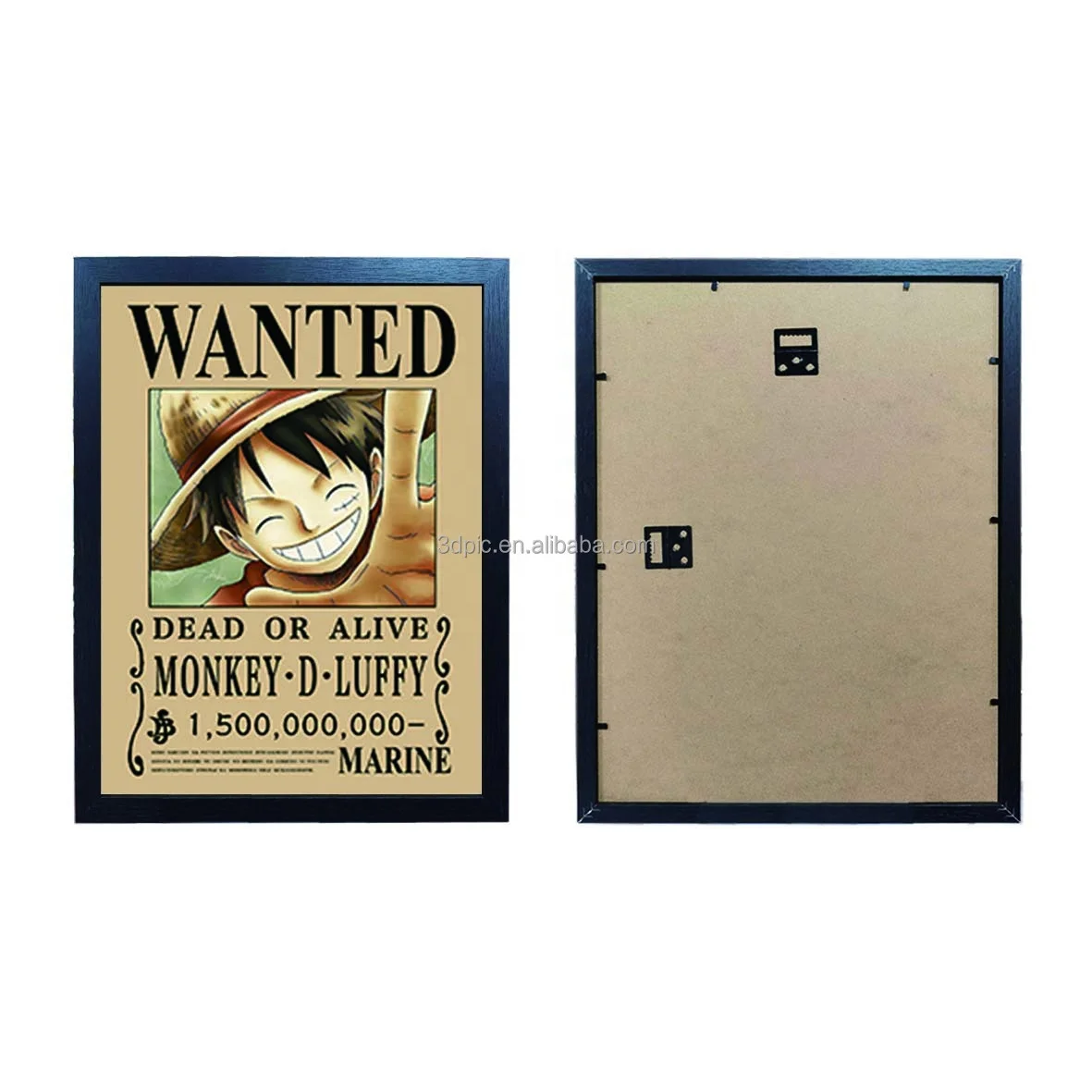 3d lenticular picture flip framed anime poster 3d framed printing in stock