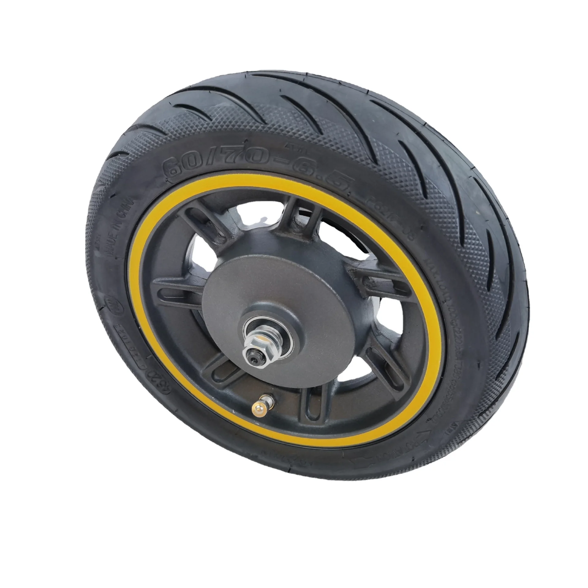 Replacement Max G30 Kick Scooter Part For Max G30 Scooter Parts 10 Inch Front Wheel Hub 60 / 70-6 Vacuum Tire Fittings