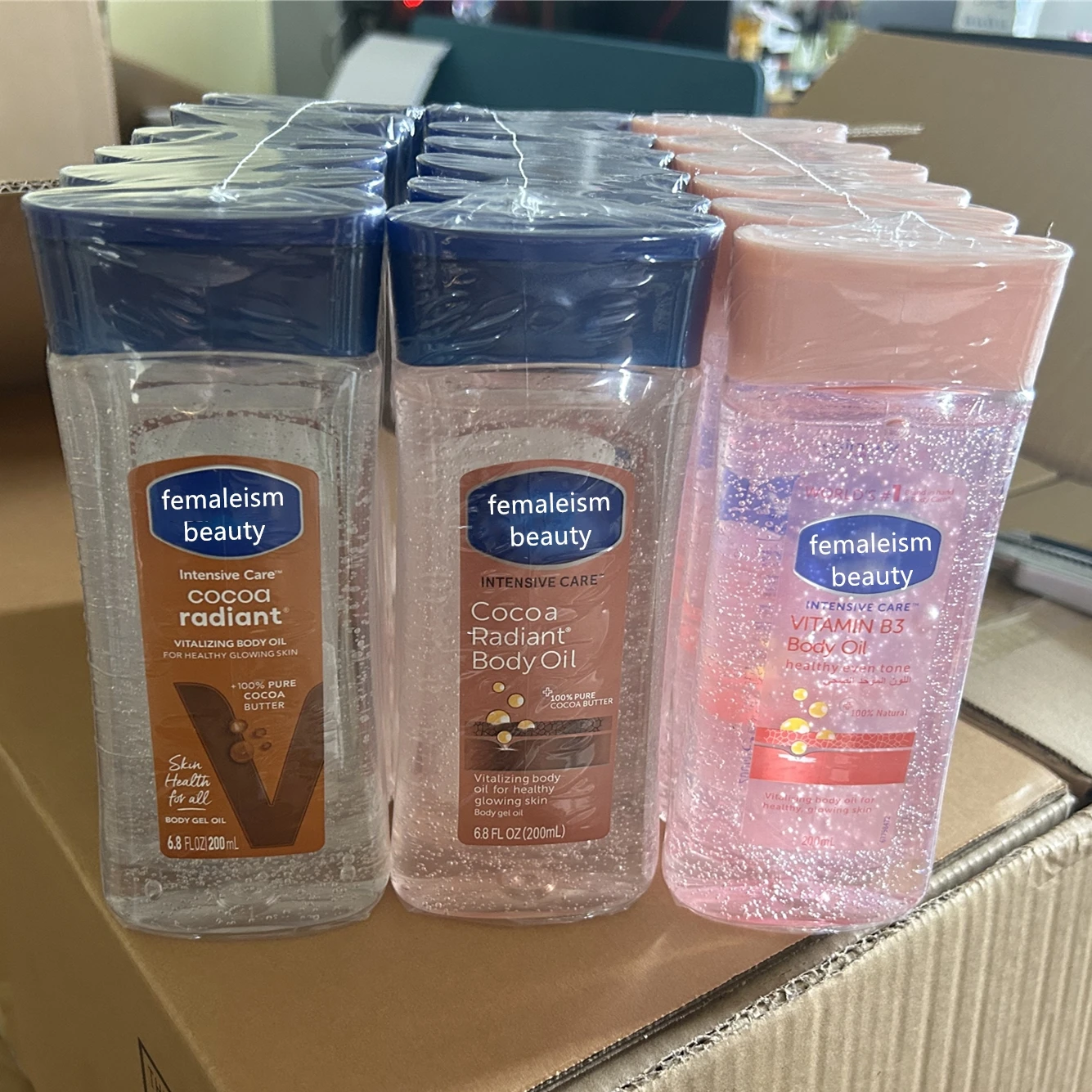 top Quality Intensive Care Cocoa Radiant Body Gel Oil For Sale VITAMIN B3 Body Oil Moisturizing Body Skin Care oil