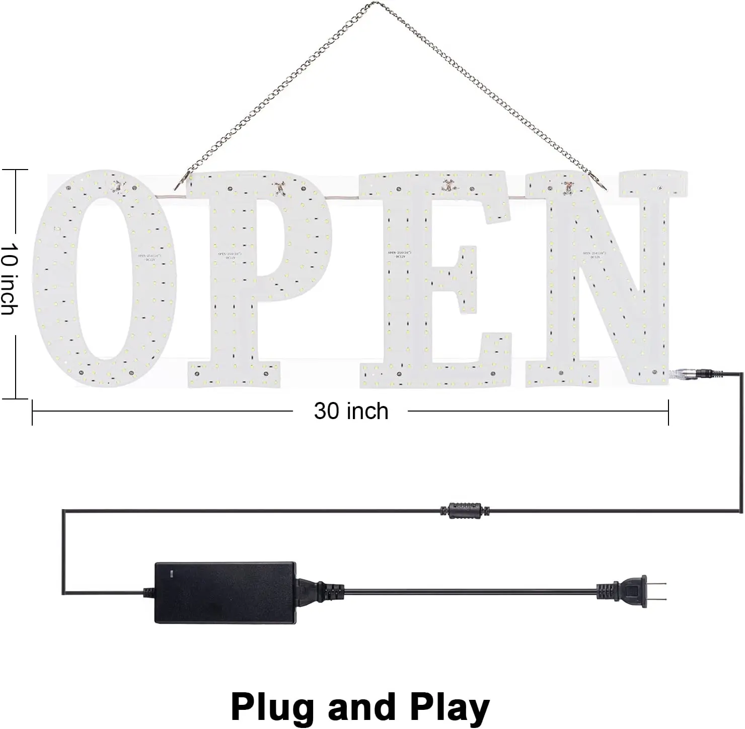 Custom LED Sign Single or Double Side Ultrathin Electronic Open Sign for Hookah Shop Store Decoration