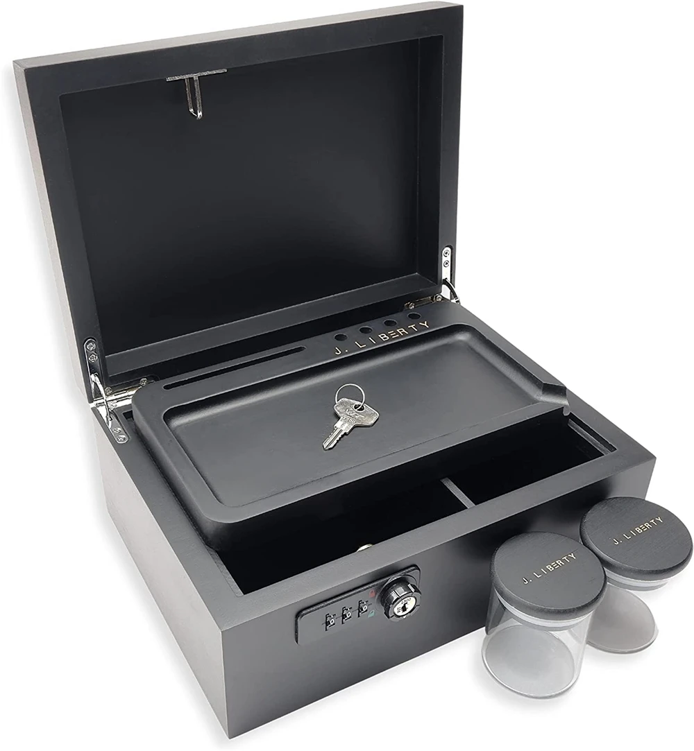 Customized Hot Sale Oversized Black Storage Bamboo Box For Tobacco Box