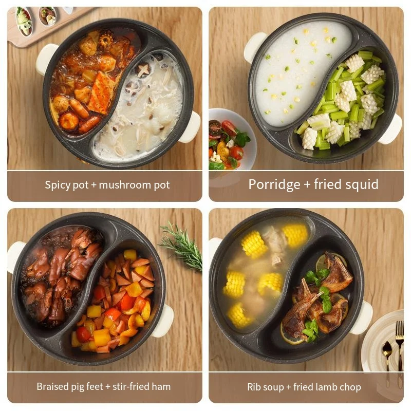 High Quality Electric Mandarin Duck Pot  Electric Cooker Dormitory ElectricCooking PotMulti Functional Pot Non Stick Integrated