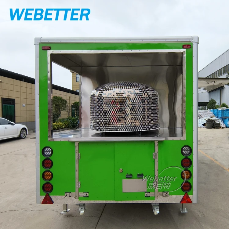 WEBETTER Square Deep Fryer BBQ Fast Food Trailer Fully Equipped Mobile Kitchen Remolque Concession Food Truck For Sale In USA