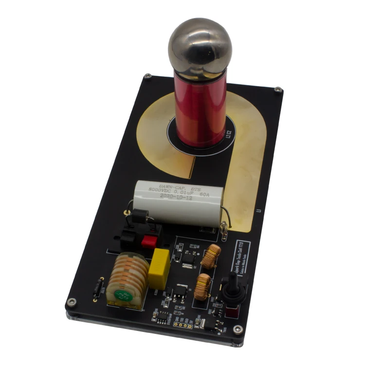 Music Tesla Coil High Frequency and High Voltage Generator Magnetic Storm Coil Palm Arc Touchable Lightning