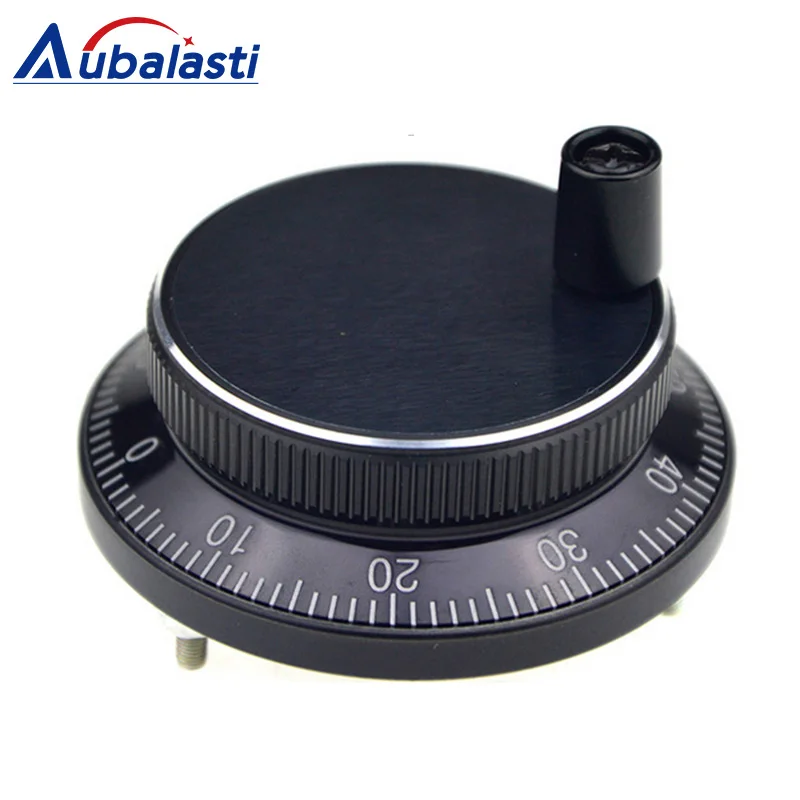 Aubalasti CNC Pulser Handwheel 5V 24V 80mm 100PPR Rotary Encoder Electronic 4Pins 6Pins