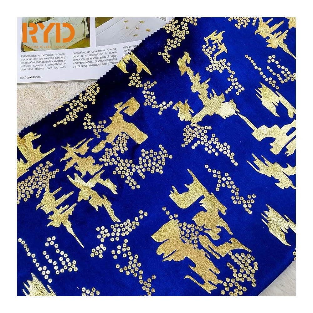 2022 Holland Velvet New Foil Polyester Knitting for Furniture and Upholstery Sofa Fabric