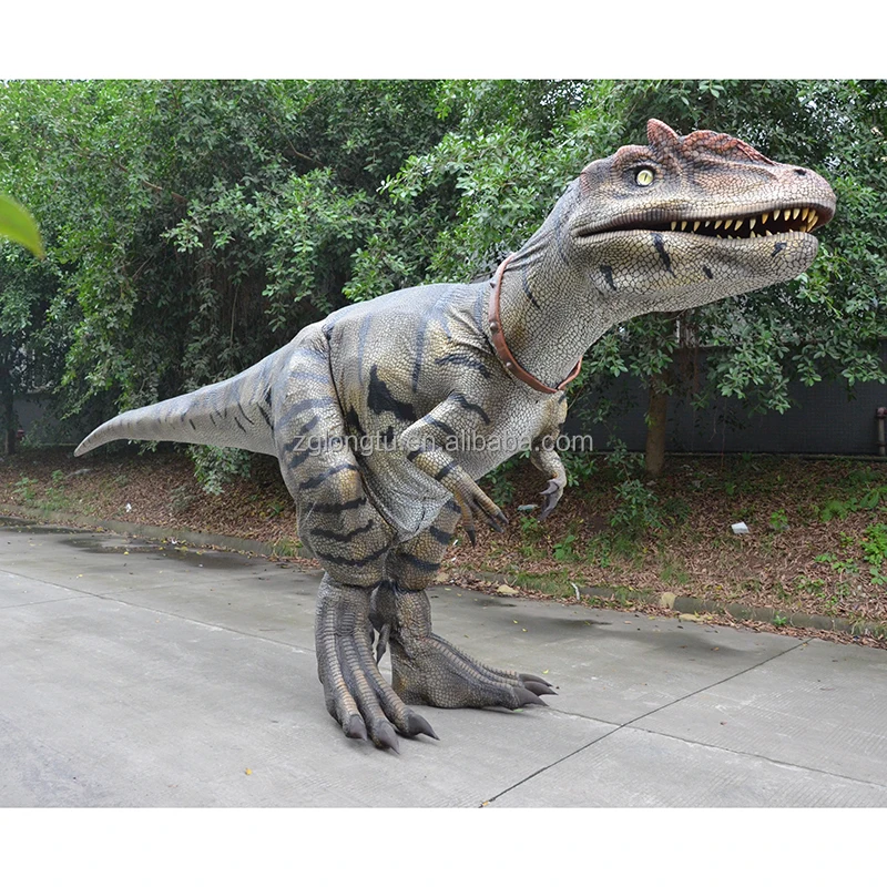 Animatronic Mechanical Robotic Hidden Legs Allosaurus Raptor Dinosaur Costume For Sale