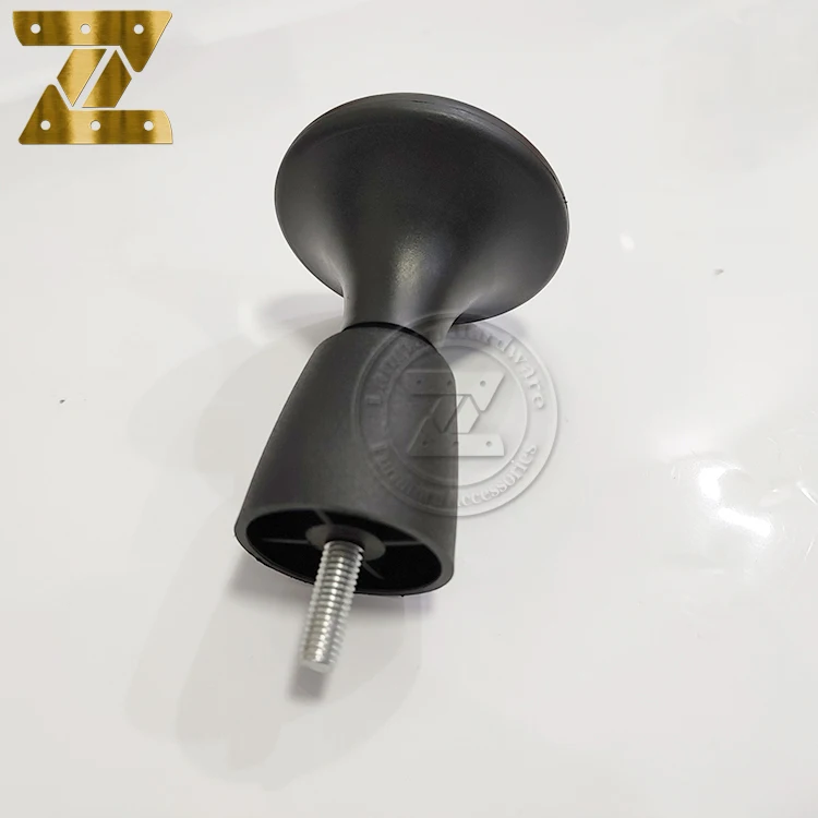 100mm sofa legs plastic used for sofa and cabinet furniture leg black round traditional sofa accessories support leg  With screw