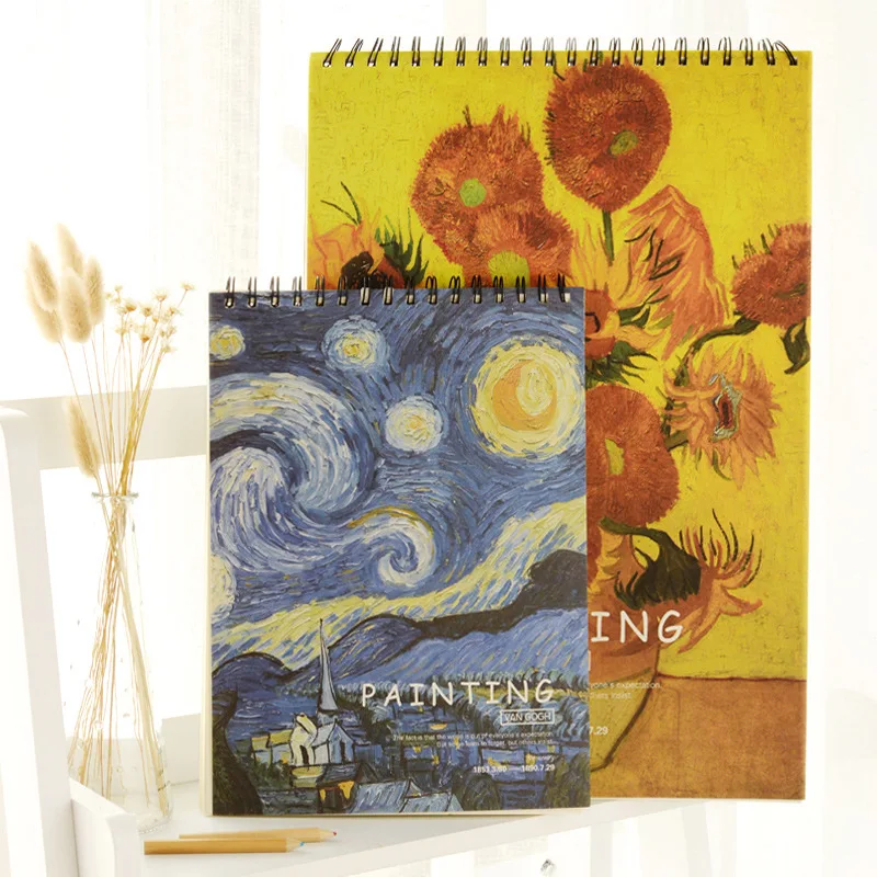 Landscape High Quality Drawing Spiral Notebook Custom A4 Paper Sketch Book