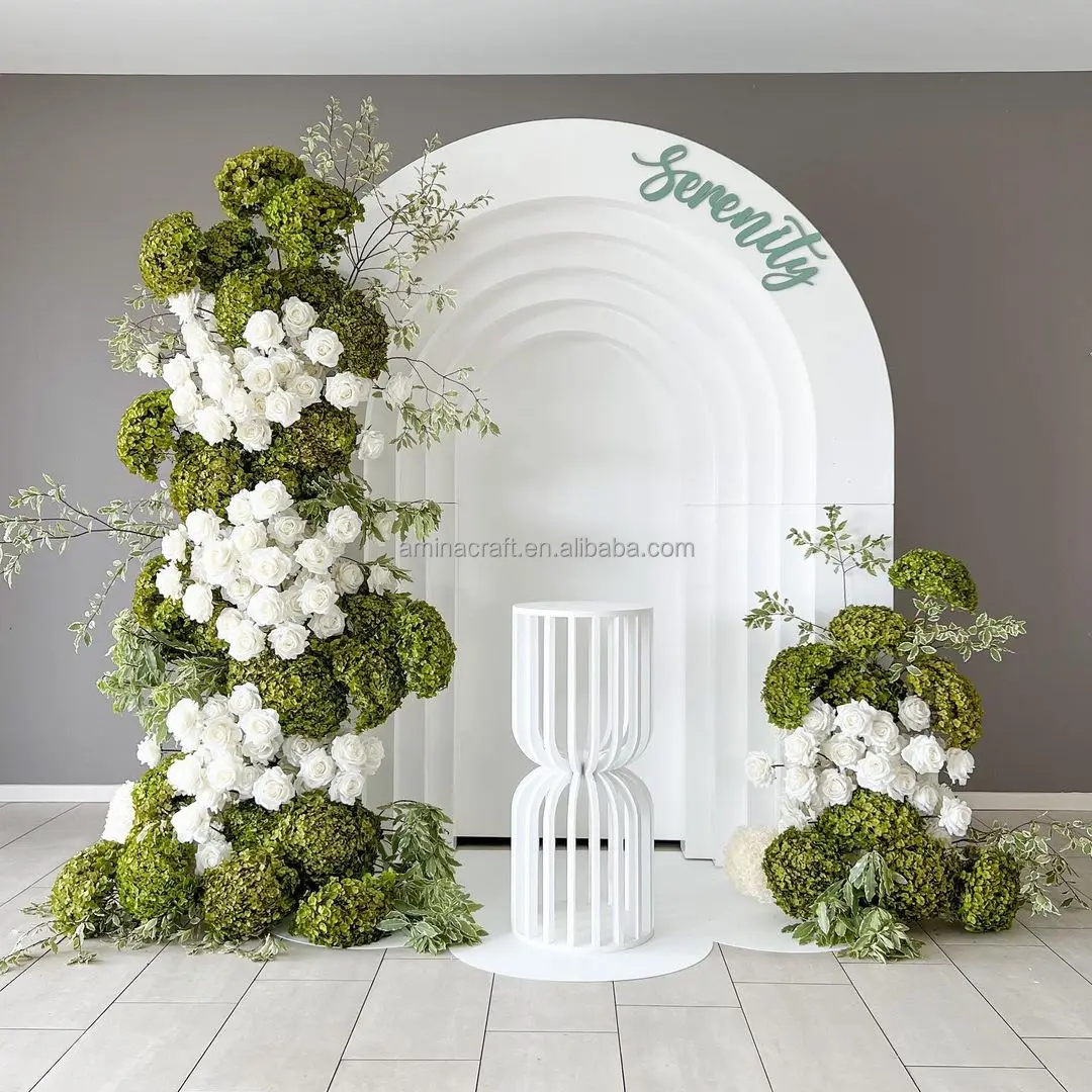 Amina Craft Wedding Event Stage Decor Backdrop Acrylic Backdrop Supplier Wholesale Wedding Event Arch For wedding decoration