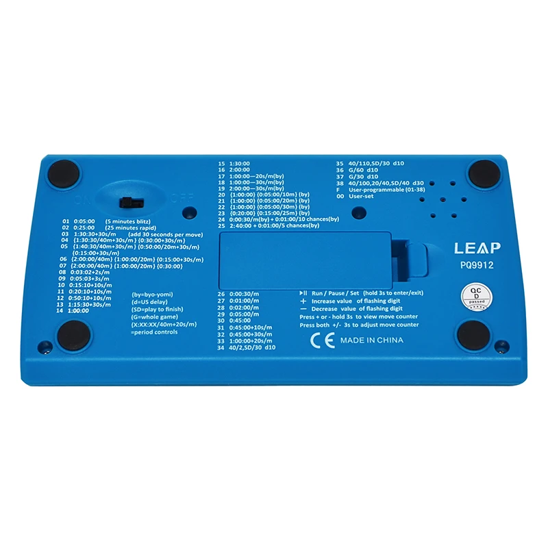 High quality bonus delay digital chess clock timers