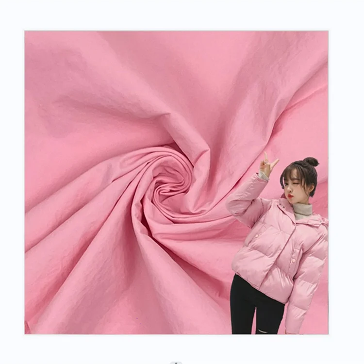 310T 40D Nylon Wrinkle Fabric  Crinkle  Nylon taffeta Waterproof Water Resistant Fabric For Jacket