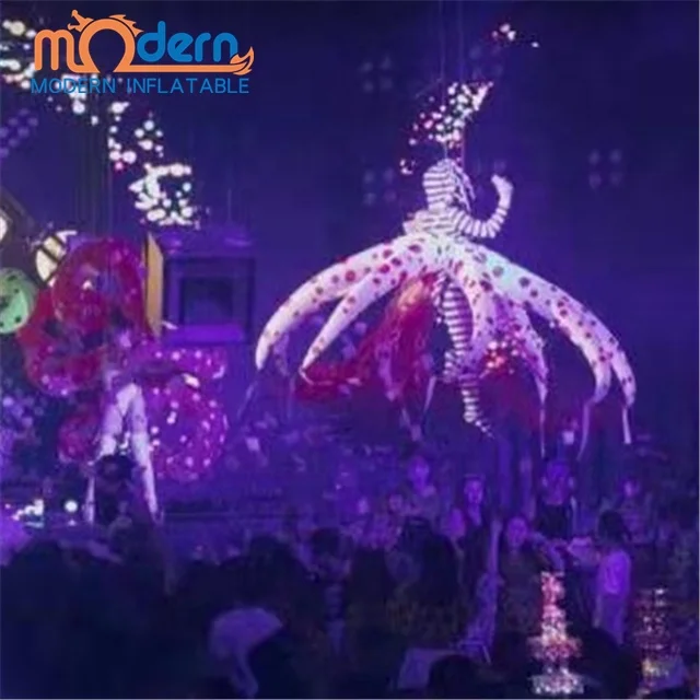 Attractive beautiful dance inflatable octopus costume for Carnival performance