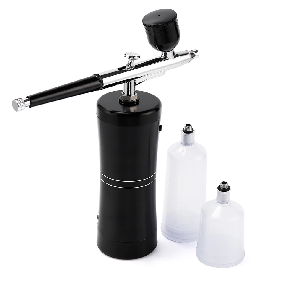 Airbrush Makeup Kit Mini Air Compressor Private Label Spray Airbrush Paint Set Acrylic Manual Cake Body Airbrush Double Action