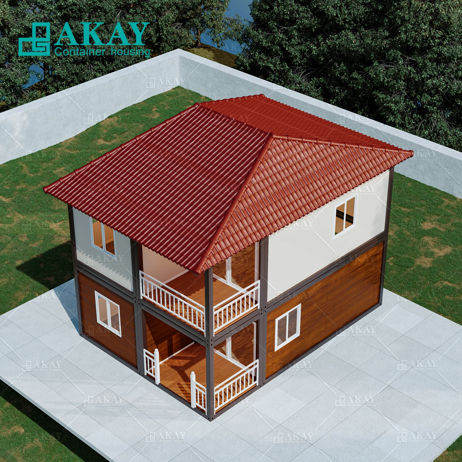 Modern Fashion Prefab Light Steel Framing Small Resort Garden Studio A Frame Cabin House