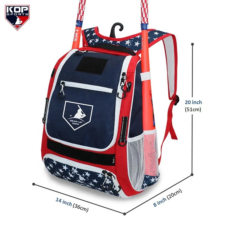 Green Camo Baseball Backpack