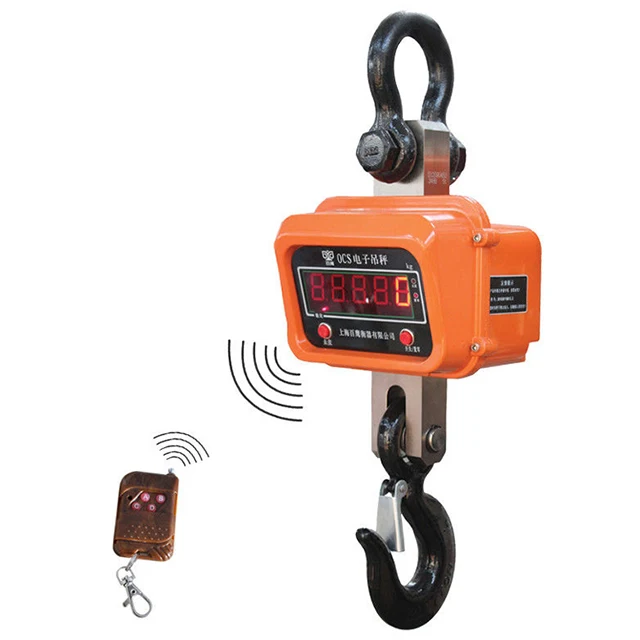 Heavy Duty 50 Ton 30 Ton 20 Ton Digital Hanging Crane Scale With Optional Remote Control