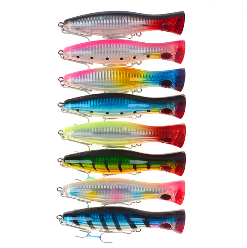 big game  popper trolling hard lure 120mm for fishing bass topwater ABS bait fishing tackle with treble hook