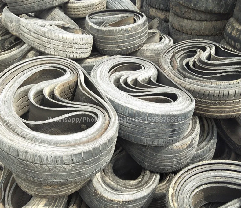 Tire Circle Cutter Shredder Old Car Rubber Tyre Cutting Recycling Processing Machine