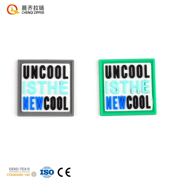 custom 3D raised effect logo 3d rubber silicone heat transfer label Transfer 3d Clothing Silicone Label