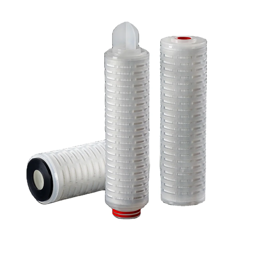 0.1/5 micron 20 inch pp core membrane pleated filter industrial cartridge for microelectronics photovoltaics solar