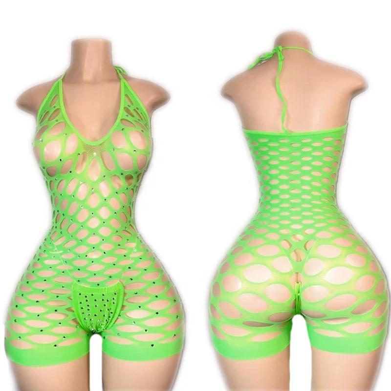 Ailangke Wholesale Customize Womens Sexy Underwear Sexy Costumes Exotic Dancewear Romper with Matching Thong