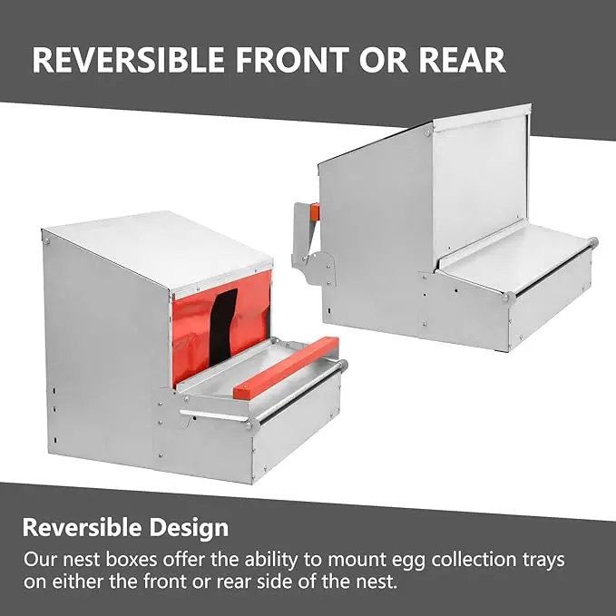 Reversable Egg Mount Roll Away Chicken Nesting Box Roost Bar Hen Chicken Laying Boxes Nesting boxes for Chicken Coop