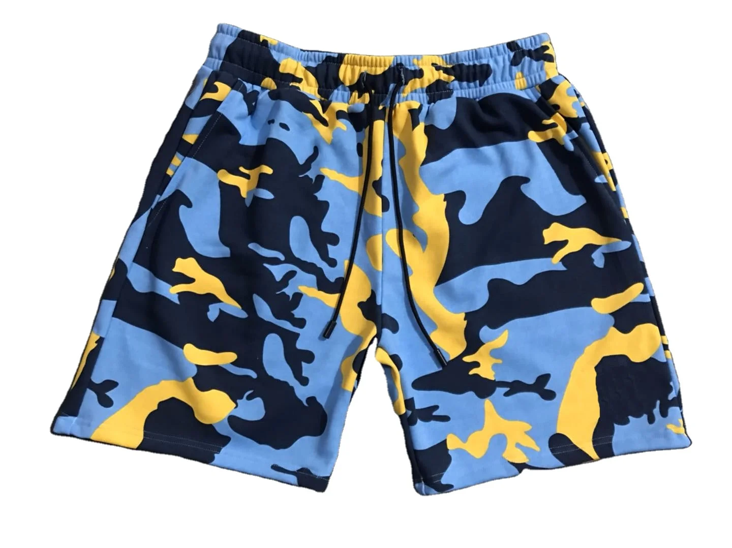 Custom wholesale mens camo shorts elastic waist oversized shorts camouflage short pants