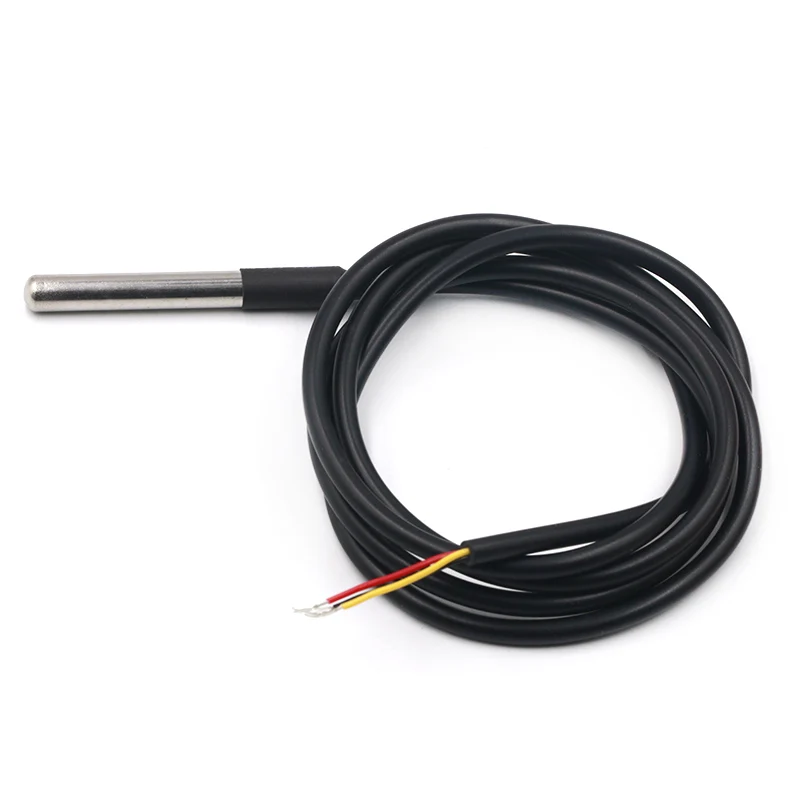 DS1820 Stainless steel package Waterproof DS18b20 temperature probe temperature sensor 18B20Brand New Original