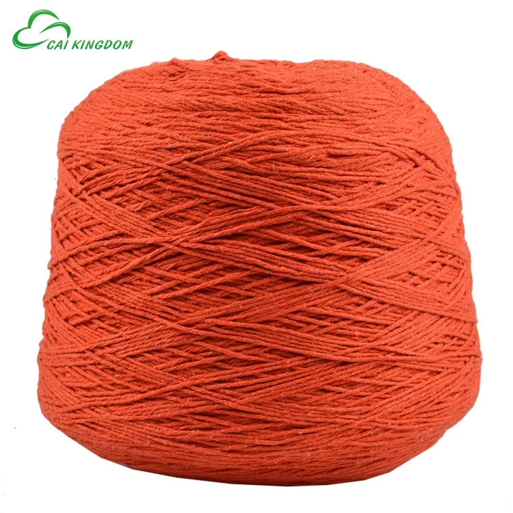 Ne 5/3 Oe Cotton Crochet Yarn for Hand Knitting Different Colors High Twist