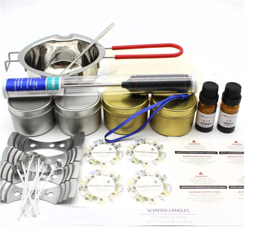 2023 Hot Sale Unique Design Diy Candle Making Kit Set Accessories With Burner for Home Handmade Oem