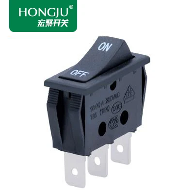 Hongju R-1-110-CXN-BB кулисный переключатель Черный Встроенные торговый автомат кнопка