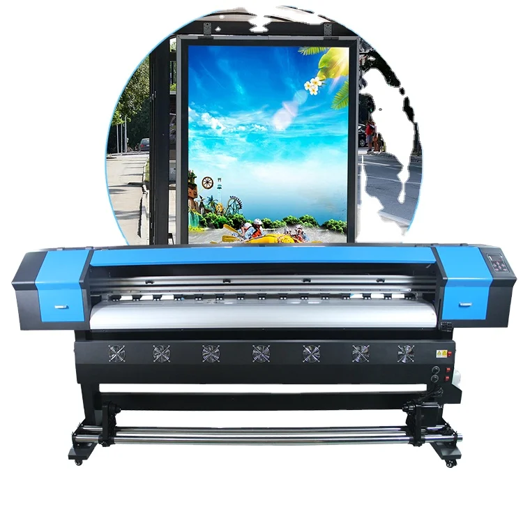 Factory Direct Sales 1.8m Xp600 Vinyl Stickers Printing Machine eco solvent Printers and cutter Digital Inkjet Label