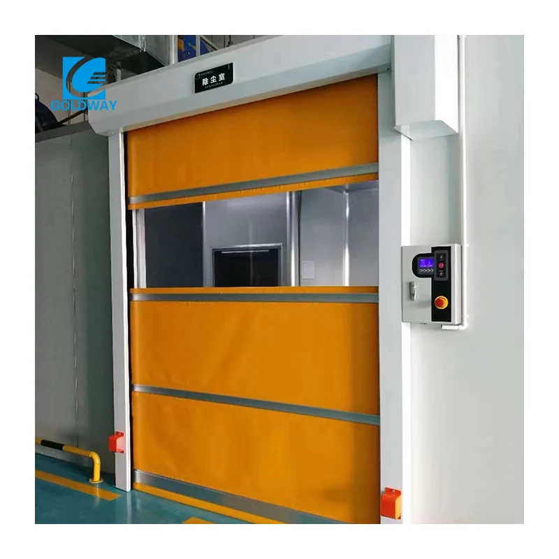 Food Factory Automatic Rapid Roller Shutter Door Pvc Fast Gate Rapid Speed PVC Plastic Fast Rolling Door