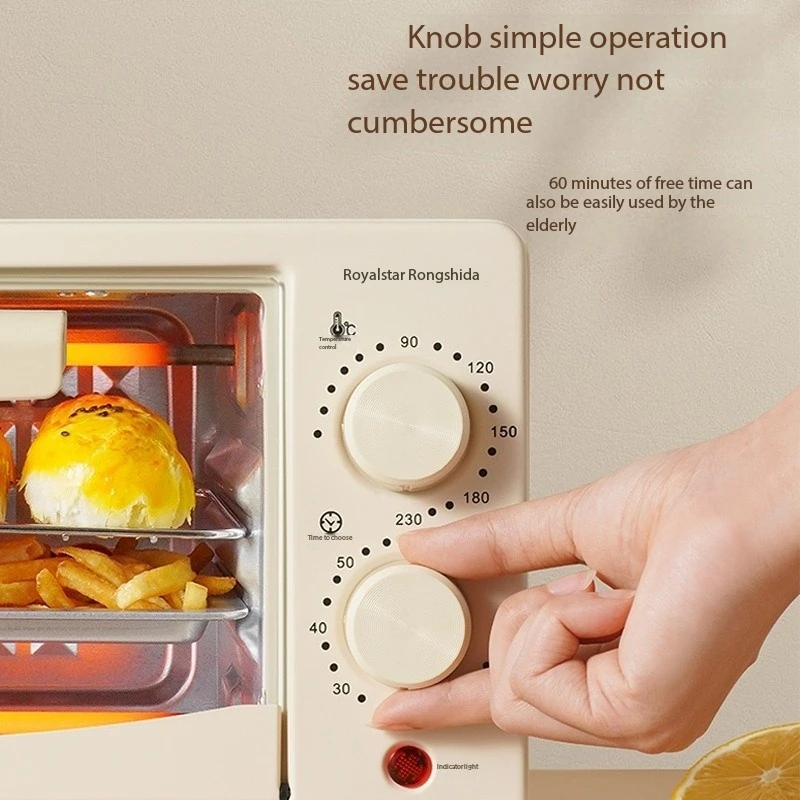 Multifunctional 12L/15L/25L Electric Pizza Oven Double-Layer Small Household Baking Oven