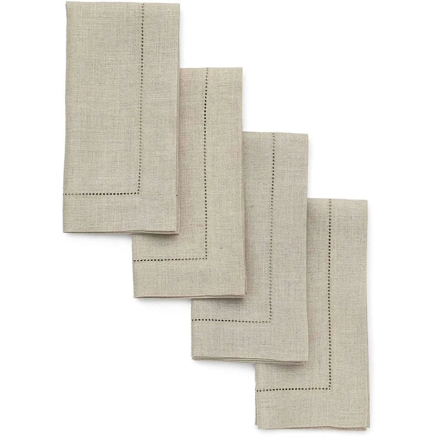 100% French Linen Home Napkins 100 Colors Customized 45*45Cm 50Cm Size Stone Washed Flax Napkin Coaster Table Cloth Runners
